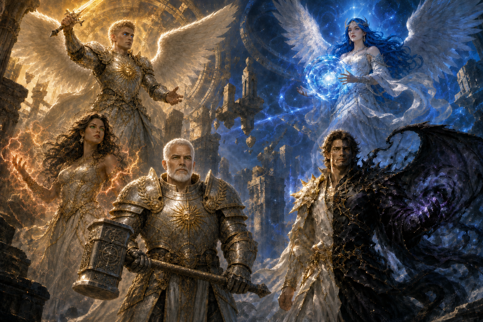 Los Guardianes: Leo, Agnis, Tarus, Nerea y Lucero